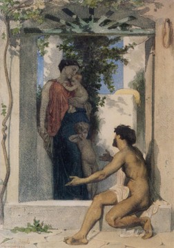  Bouguereau Arte - La Charité Romaine Realismo William Adolphe Bouguereau
